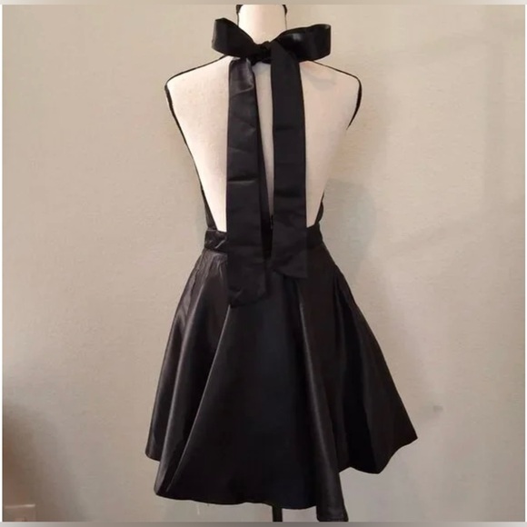 COMMENSE Satin A-line Pleated Mini Dress - Picture 6 of 10